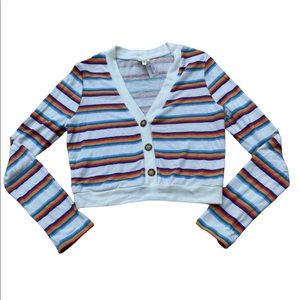 Swing sleeved crop top size M